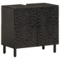 vidaXL Waschbeckenunterschrank Schwarz 62x33x58 cm Massivholz Mango vidaXL Waschbeckenunterschrank Schwarz 62x33x58 cm Massivholz Mango