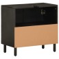 vidaXL Waschbeckenunterschrank Schwarz 62x33x58 cm Massivholz Mango vidaXL Waschbeckenunterschrank Schwarz 62x33x58 cm Massivholz Mango