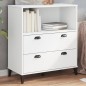 vidaXL Bücherschrank VIKEN Weiß 80x40x90 cm Massivholz Kiefer vidaXL Bücherschrank VIKEN Weiß 80x40x90 cm Massivholz Kiefer