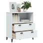 vidaXL Bücherschrank VIKEN Weiß 80x40x90 cm Massivholz Kiefer vidaXL Bücherschrank VIKEN Weiß 80x40x90 cm Massivholz Kiefer