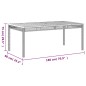 vidaXL Gartentisch Schwarz 180x90x75 cm Poly Rattan Akazienholz vidaXL Gartentisch Schwarz 180x90x75 cm Poly Rattan Akazienholz