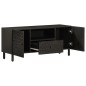 vidaXL TV-Schrank Schwarz 105x33x46 cm Massivholz Mango vidaXL TV-Schrank Schwarz 105x33x46 cm Massivholz Mango