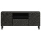 vidaXL TV-Schrank Schwarz 105x33x46 cm Massivholz Mango vidaXL TV-Schrank Schwarz 105x33x46 cm Massivholz Mango