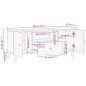vidaXL TV-Schrank Schwarz 105x33x46 cm Massivholz Mango vidaXL TV-Schrank Schwarz 105x33x46 cm Massivholz Mango