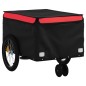 vidaXL Fahrradanhänger Schwarz und Rot 30 kg Eisen vidaXL Fahrradanhänger Schwarz und Rot 30 kg Eisen