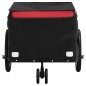 vidaXL Fahrradanhänger Schwarz und Rot 30 kg Eisen vidaXL Fahrradanhänger Schwarz und Rot 30 kg Eisen