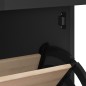 vidaXL Schuhschrank VIKEN Schwarz Massivholz Kiefer vidaXL Schuhschrank VIKEN Schwarz Massivholz Kiefer
