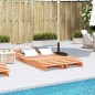 vidaXL Sonnenliegen 2 Stk. Wachsbraun 205x60x31,5 cm Massivholz Kiefer vidaXL Sonnenliegen 2 Stk. Wachsbraun 205x60x31,5 cm Massivholz Kiefer