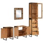 vidaXL 4-tlg. Badmöbel-Set Eisen und Massivholz Akazie vidaXL 4-tlg. Badmöbel-Set Eisen und Massivholz Akazie