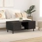 vidaXL Couchtisch Schwarz 100x54x40 cm Massivholz Mango vidaXL Couchtisch Schwarz 100x54x40 cm Massivholz Mango