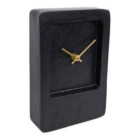 Gifts Amsterdam Tischuhr Liverpool Aluminium Schwarz 14,5x5x21,5 cm