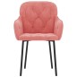 vidaXL Esszimmerstühle 2 Stk. Rosa Samt vidaXL Esszimmerstühle 2 Stk. Rosa Samt