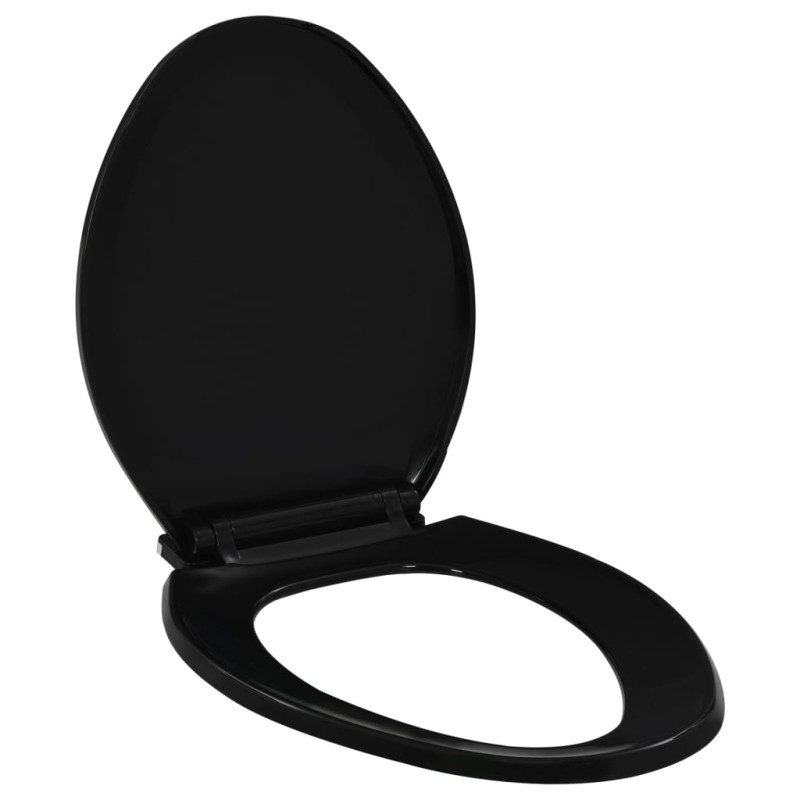 vidaXL Toilettensitz mit Absenkautomatik und Quick-Release Schwarz vidaXL Toilettensitz mit Absenkautomatik und Quick-Release Schwarz