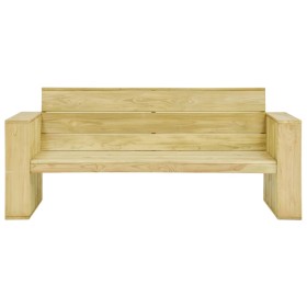 vidaXL Gartenbank mit Anthrazit Kissen 179 cm Kiefernholz Imprägniert