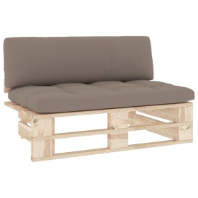 vidaXL Outdoor-Mittelsofa Paletten Imprägniertes Kiefernholz