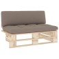 vidaXL Outdoor-Mittelsofa Paletten Imprägniertes Kiefernholz