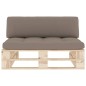 vidaXL Outdoor-Mittelsofa Paletten Imprägniertes Kiefernholz