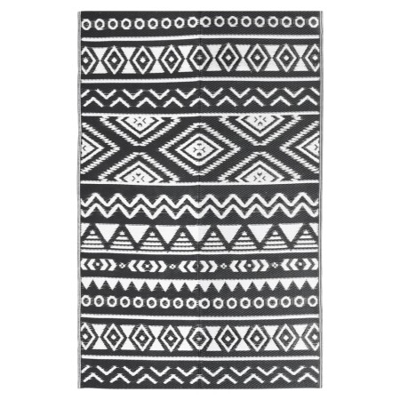 vidaXL Outdoor-Teppich Schwarz 120x180 cm PP