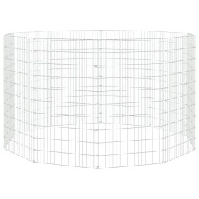 vidaXL Kaninchenkäfig 10 Paneele 54x100 cm Verzinktes Eisen