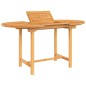 vidaXL Gartentisch Ausziehbar 110-160x80x75 cm Massivholz Teak vidaXL Gartentisch Ausziehbar 110-160x80x75 cm Massivholz Teak