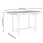 vidaXL Gartentisch Ausziehbar 110-160x80x75 cm Massivholz Teak vidaXL Gartentisch Ausziehbar 110-160x80x75 cm Massivholz Teak