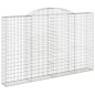 vidaXL Gabionen mit Hochbogen 8 Stk. 300x30x180/200cm Verzinktes Eisen vidaXL Gabionen mit Hochbogen 8 Stk. 300x30x180/200cm Verzinktes Eisen
