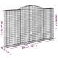 vidaXL Gabionen mit Hochbogen 8 Stk. 300x30x180/200cm Verzinktes Eisen vidaXL Gabionen mit Hochbogen 8 Stk. 300x30x180/200cm Verzinktes Eisen