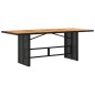 vidaXL Gartentisch mit Akazienholz-Platte 190x80x74 cm Poly Rattan vidaXL Gartentisch mit Akazienholz-Platte 190x80x74 cm Poly Rattan