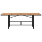 vidaXL Gartentisch mit Akazienholz-Platte 190x80x74 cm Poly Rattan vidaXL Gartentisch mit Akazienholz-Platte 190x80x74 cm Poly Rattan