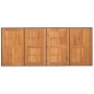 vidaXL Gartentisch mit Akazienholz-Platte 190x80x74 cm Poly Rattan vidaXL Gartentisch mit Akazienholz-Platte 190x80x74 cm Poly Rattan