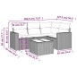 vidaXL 5-tlg. Garten-Sofagarnitur mit Kissen Schwarz Poly Rattan vidaXL 5-tlg. Garten-Sofagarnitur mit Kissen Schwarz Poly Rattan