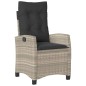 vidaXL 9-tlg. Garten-Essgruppe mit Kissen Hellgrau Poly Rattan vidaXL 9-tlg. Garten-Essgruppe mit Kissen Hellgrau Poly Rattan