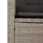 vidaXL 9-tlg. Garten-Essgruppe mit Kissen Hellgrau Poly Rattan vidaXL 9-tlg. Garten-Essgruppe mit Kissen Hellgrau Poly Rattan