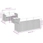 vidaXL 6-tlg. Garten-Sofagarnitur mit Kissen Schwarz Poly Rattan vidaXL 6-tlg. Garten-Sofagarnitur mit Kissen Schwarz Poly Rattan