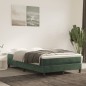 vidaXL Boxspringbett mit Matratze Dunkelgrün 120x190 cm Samt vidaXL Boxspringbett mit Matratze Dunkelgrün 120x190 cm Samt