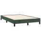 vidaXL Boxspringbett mit Matratze Dunkelgrün 120x190 cm Samt vidaXL Boxspringbett mit Matratze Dunkelgrün 120x190 cm Samt
