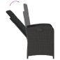 vidaXL 9-tlg. Garten-Essgruppe mit Kissen Schwarz Poly Rattan vidaXL 9-tlg. Garten-Essgruppe mit Kissen Schwarz Poly Rattan