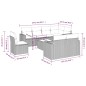 vidaXL 9-tlg. Garten-Sofagarnitur mit Kissen Schwarz Poly Rattan vidaXL 9-tlg. Garten-Sofagarnitur mit Kissen Schwarz Poly Rattan