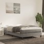 vidaXL Boxspringbett mit Matratze Hellgrau 120x190 cm Samt vidaXL Boxspringbett mit Matratze Hellgrau 120x190 cm Samt