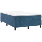 vidaXL Boxspringbett mit Matratze Dunkelblau 120x190 cm Samt vidaXL Boxspringbett mit Matratze Dunkelblau 120x190 cm Samt