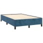 vidaXL Boxspringbett mit Matratze Dunkelblau 120x190 cm Samt vidaXL Boxspringbett mit Matratze Dunkelblau 120x190 cm Samt