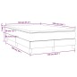vidaXL Boxspringbett mit Matratze Dunkelblau 120x190 cm Samt vidaXL Boxspringbett mit Matratze Dunkelblau 120x190 cm Samt