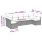 vidaXL 7-tlg. Garten-Sofagarnitur mit Kissen Braun Poly Rattan vidaXL 7-tlg. Garten-Sofagarnitur mit Kissen Braun Poly Rattan
