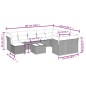 vidaXL 11-tlg. Garten-Sofagarnitur mit Kissen Schwarz Poly Rattan vidaXL 11-tlg. Garten-Sofagarnitur mit Kissen Schwarz Poly Rattan