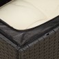 vidaXL Gartensessel ohne Armlehnen mit Kissen Schwarz Poly Rattan vidaXL Gartensessel ohne Armlehnen mit Kissen Schwarz Poly Rattan