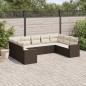 vidaXL 9-tlg. Garten-Sofagarnitur mit Kissen Braun Poly Rattan vidaXL 9-tlg. Garten-Sofagarnitur mit Kissen Braun Poly Rattan