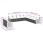 vidaXL 11-tlg. Garten-Sofagarnitur mit Kissen Schwarz Poly Rattan vidaXL 11-tlg. Garten-Sofagarnitur mit Kissen Schwarz Poly Rattan