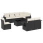 vidaXL 9-tlg. Garten-Sofagarnitur mit Kissen Schwarz Poly Rattan vidaXL 9-tlg. Garten-Sofagarnitur mit Kissen Schwarz Poly Rattan