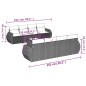 vidaXL 9-tlg. Garten-Sofagarnitur mit Kissen Schwarz Poly Rattan vidaXL 9-tlg. Garten-Sofagarnitur mit Kissen Schwarz Poly Rattan