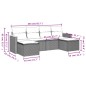 vidaXL 6-tlg. Garten-Sofagarnitur mit Kissen Schwarz Poly Rattan vidaXL 6-tlg. Garten-Sofagarnitur mit Kissen Schwarz Poly Rattan